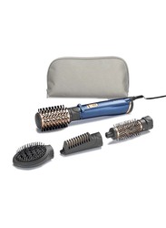 BaByliss 4 in 1 Rotating Air Styler Hair Brush with Pouch, AS965SDE, Purple