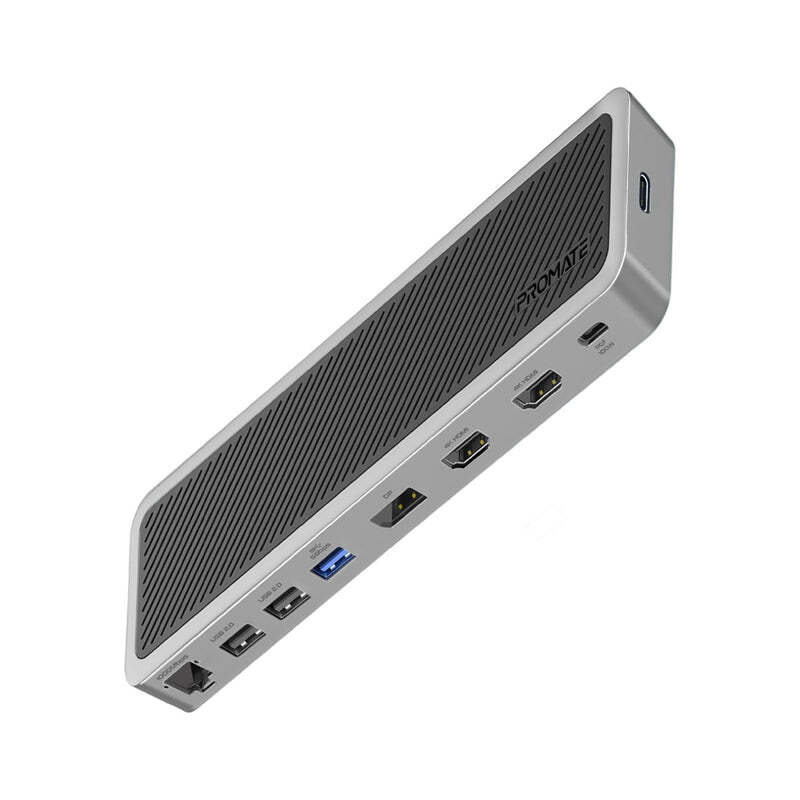 Promate USB-C 13in1 Multi-Display Hub with Dual 4K HDMI- ApexHub-MST