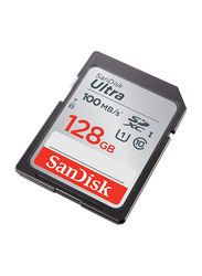 SanDisk 128GB Ultra SDHC Memory Card, 100MB/s, Black