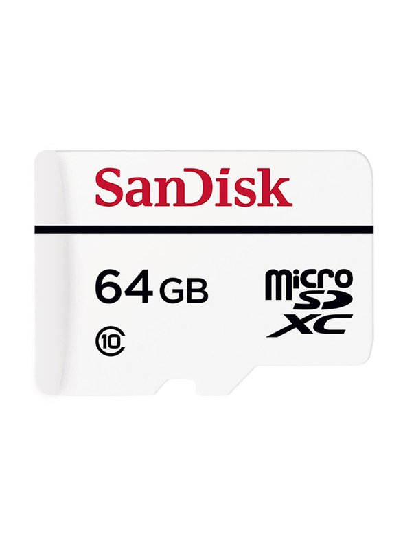 سانديسك بطاقة ذاكرة سعة 64 غيغابايت ذاكرة مايكرو اس دي اكس سي مع محول