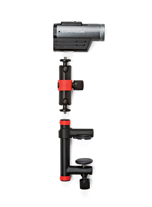 Joby Action Clamp & Locking Arm for Action Camera, Black/Red