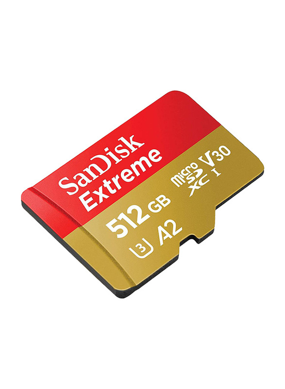 SanDisk 512GB Extreme UHS-I microSDXC Memory Card, Black
