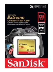 سانديسك إكستريم كومباكت فلاش بطاقة ذاكرة بسعة 128 جيجا ، 120 ميجا بايت / ثانية ، أسود