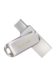 SanDisk 512GB Ultra Dual Drive Luxe USB Type-C Flash Drive Flash, Silver