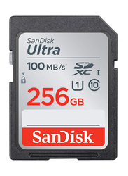 SanDisk 256GB Ultra SDHC Memory Card, 100MB/s, Black