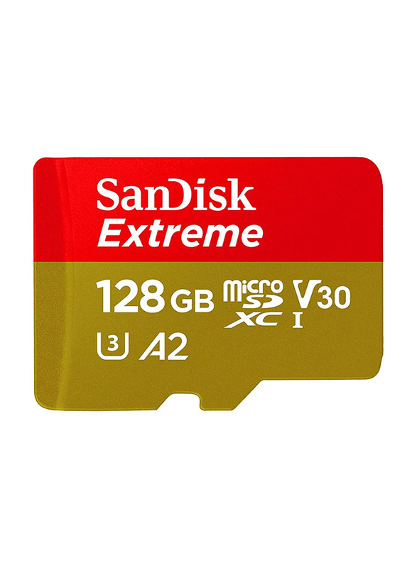 SanDisk 128GB Extreme UHS-I microSDXC Memory Card, Black