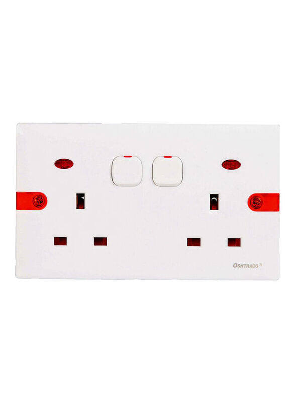 

Oshtraco UK Standard 13 A Double Socket, Multicolour