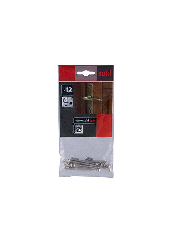 

Suki 50mm 12 Piece Solutions Machine Screws, Silver