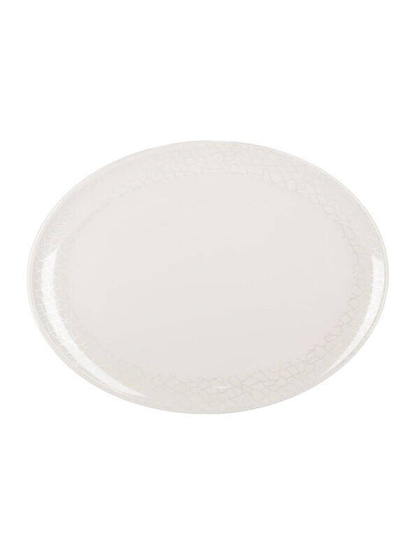 

Royalford Melamine Oval Plate, White