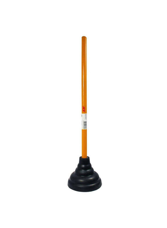 

ACE Extra Large Professional Plunger with Wood Handle, 53.3 Cm, Brown/Black