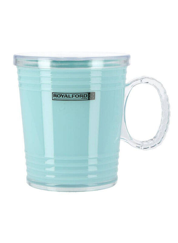 

Royalford 300ml Acrylic Cup with Lid, Teal