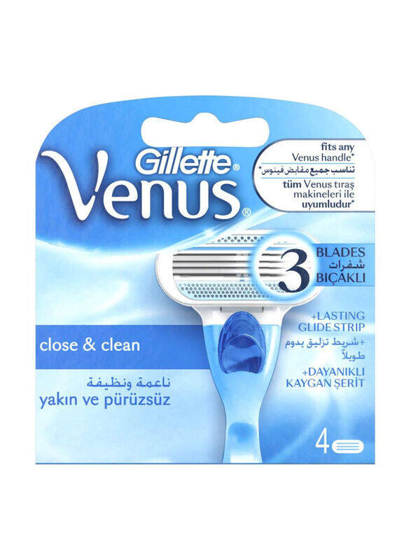 

Venus Gillette Women Count Razor Blades, 4 Pieces