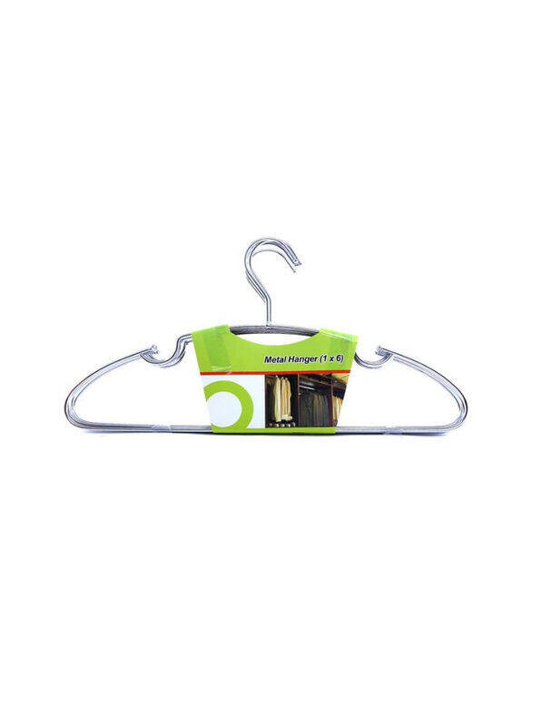 

Royalford 6-Piece Metal Clothes Hanger, Silver