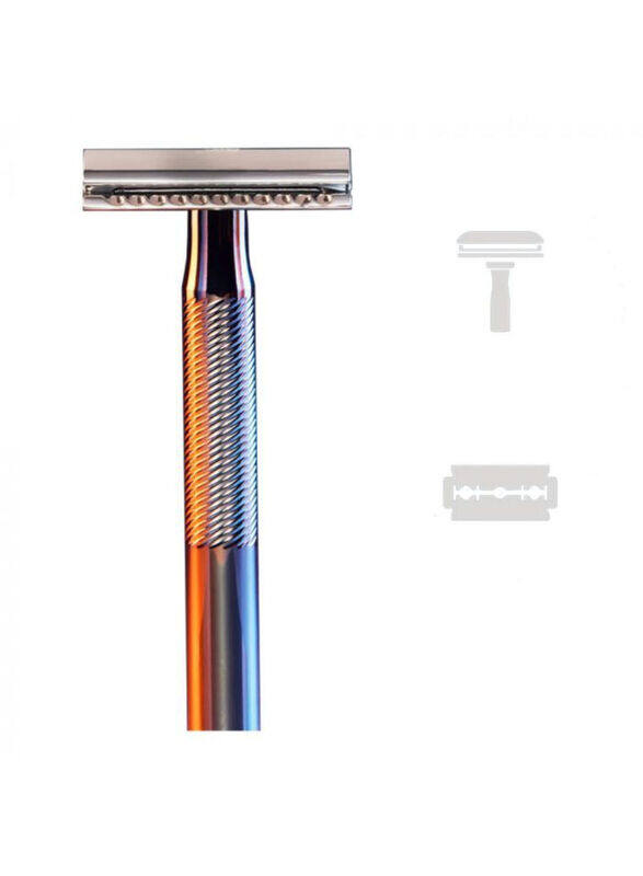 

Gillette King C Double Edge Safety Razor with Blades, 5 Pieces
