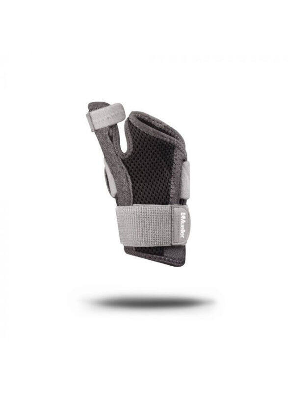 

Mueller Adjust-To-Fit Right 6397 Contoured Wrist Brace, Grey/Black
