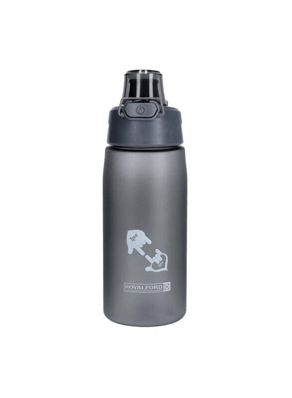 

Royalford 550ml Plastic Water Bottle, Grey