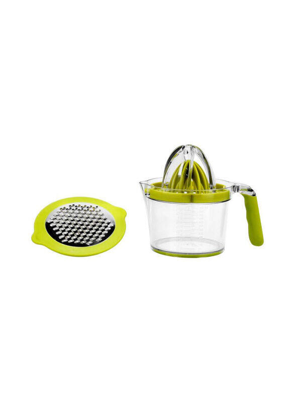 

Royalford 600ml Plastic Multifunctional Manual Squeezer, Green/Clear