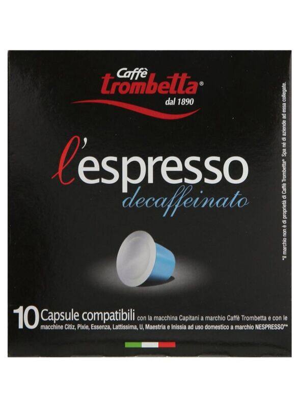 

Caffe Trombetta Espresso Decaffeinate Pods, 55g