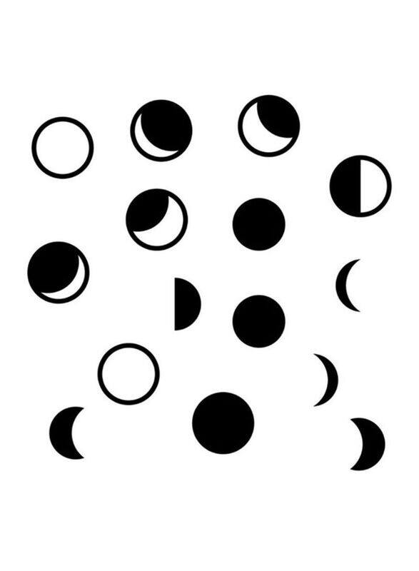 

RoomMates Phases Of The Moon Chalk Peel and Stick Wall Decals, Multicolour