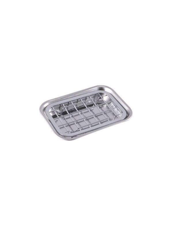 

Wenko 17.7 x 8.2 x 11.4cm Interdesign Stainless Steel Soap Dish, Silver