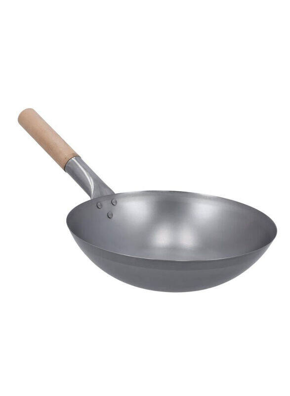 

Royalford 30cm Wok Pan, Silver