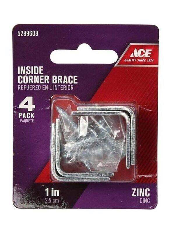 

Ace 1inch Inside Corner Brace, Silver
