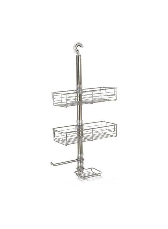 

InterDesign Forma Bathroom Shower Caddy Station, Silver