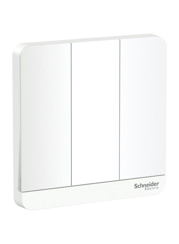 

Schneider Electric AvatarOn 3 Gang 2 Way Switch, 250 V AC, 8.6 x 8.6 x 3.42cm, White