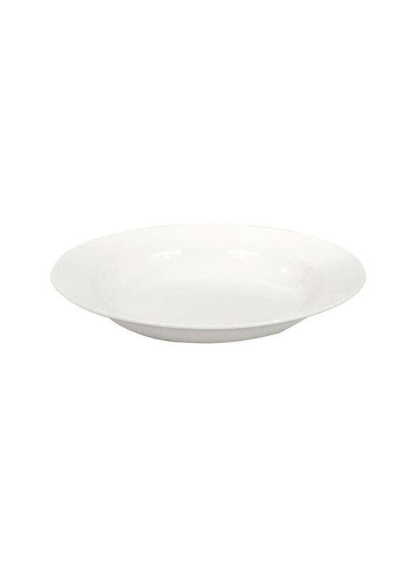 

Royalford 25 cm Ceramic Deep Plate, White