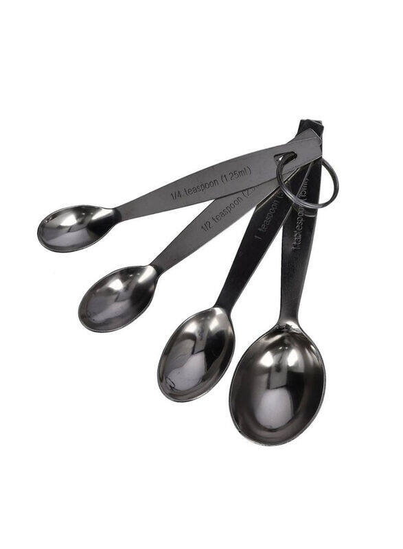 

Royalford 4-Piece Stainless Steel Measuring Spoon Set, Silver