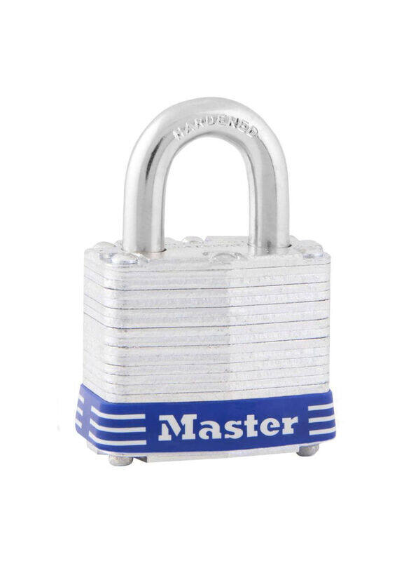 

Master Lock 5.9 x 4 x 2.1cm Laminated Steel Padlock with Keys, Silver