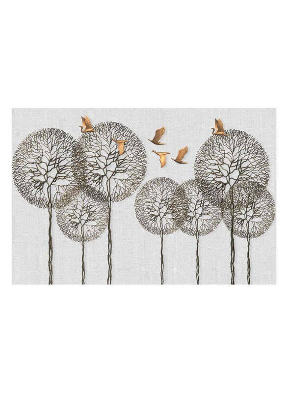 

Danube Home Lorena Seven Black Trees Canvas Wall Art, Multicolour