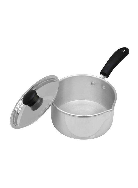 

Raj Aluminium Saucepan with Cover, Silver