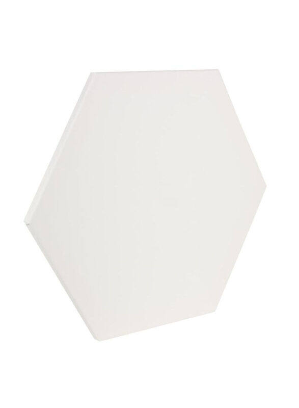 

Art Max Artists Hexagon Cotton Canvas Frame, 1 Piece, White