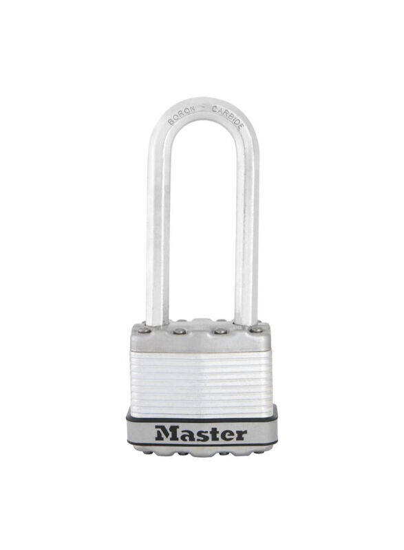 

Master Lock 11.2 x 4.5 x 2.7cm Laminated Steel Heavy Duty Padlock with Keys, Silver