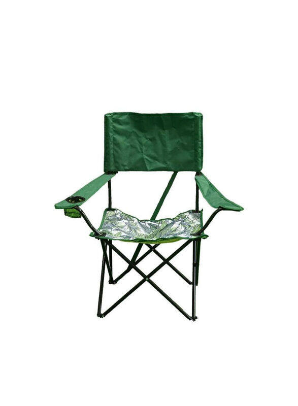 

Danube Home Greenwood Iron Picnic Folding Chair, Green