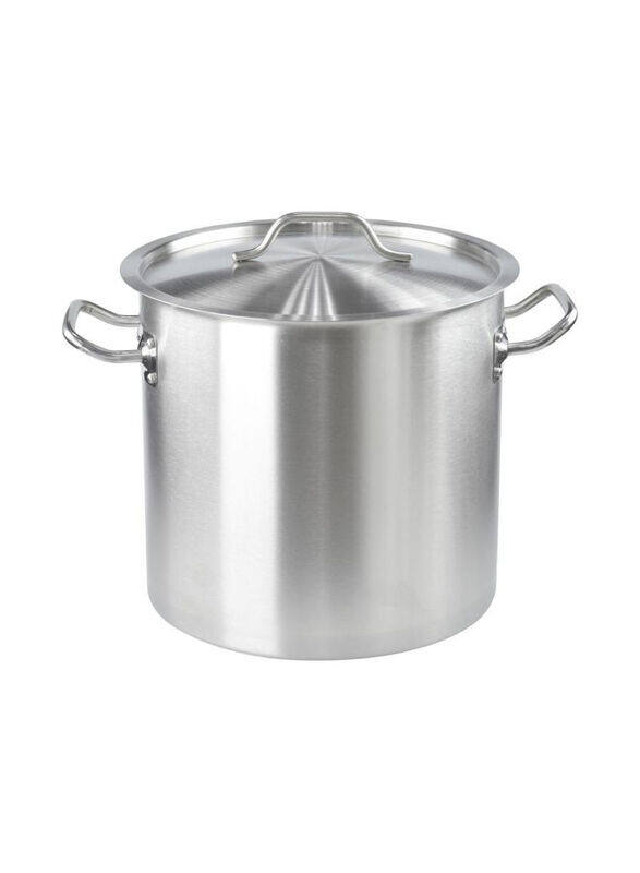 

Chefset 35cm Stainless Steel Stock Pot With Lid, Silver