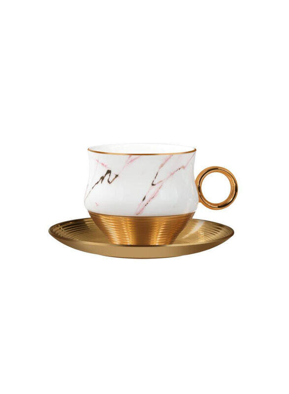 

Royalford 200ml 12-Piece Porcelain Cup & Saucer Set, White