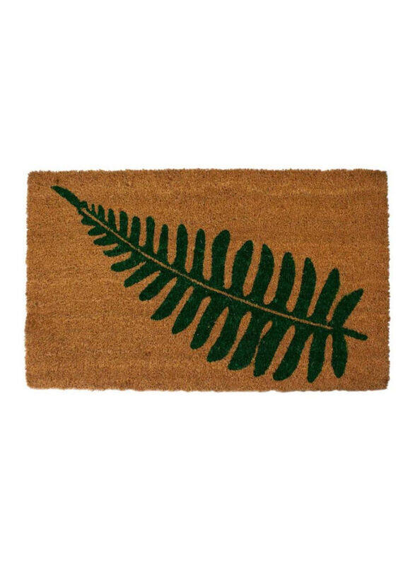 

Generic Rag N Rug Leaf Design Coir Door Mat, 45 x 75cm, Brown/Green