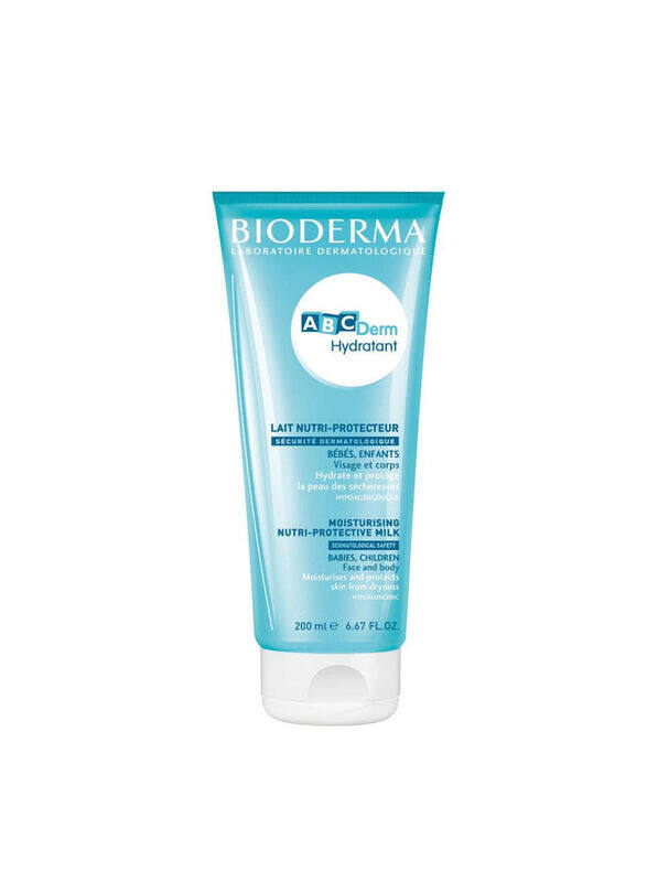

Bioderma 200ml Abc Derm Hydratant Moisturising Nutri-Protective Milk, Blue