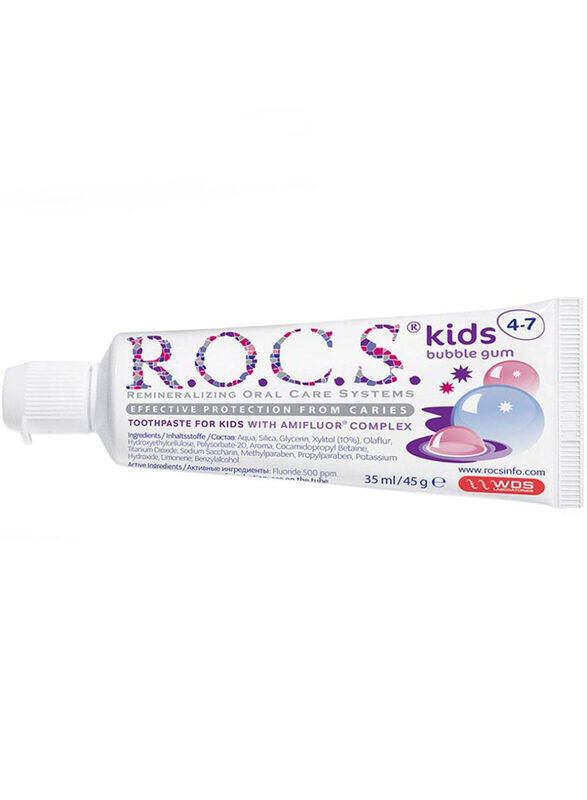 

Rocs Kids Bubble Gum Toothpaste, 35ml