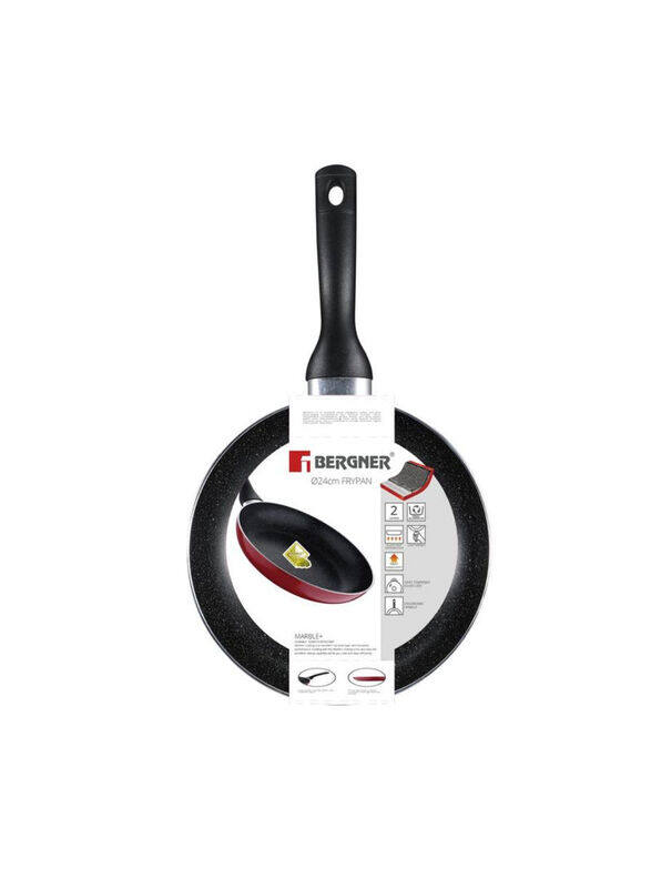 

Bergner 24cm Bellini Non-Stick Aluminium Frypan, Black