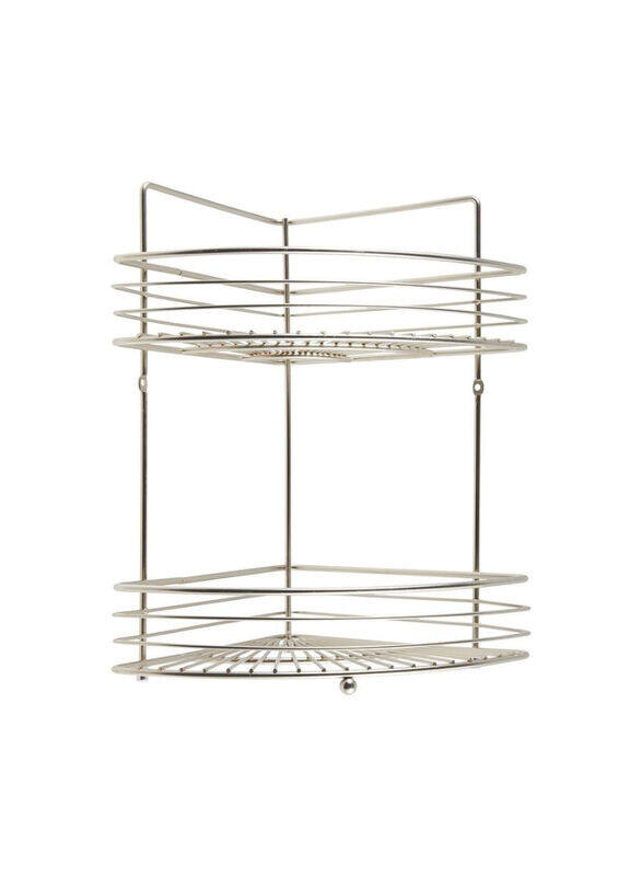 

Wenko 32 x 22 x 37cm 2-Tier Bathroom Rack, Silver