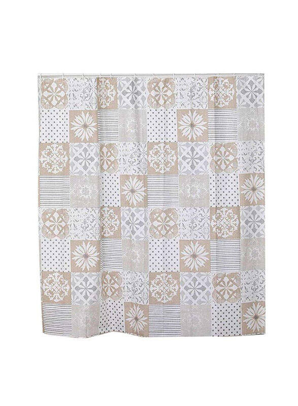 

Tendance Margotte W Rings Shower Curtain, Multicolour