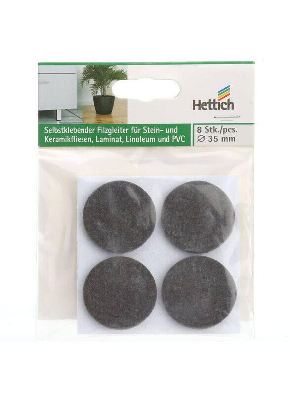 

Hettich 35mm Felt Glide, 8 Pieces, Black