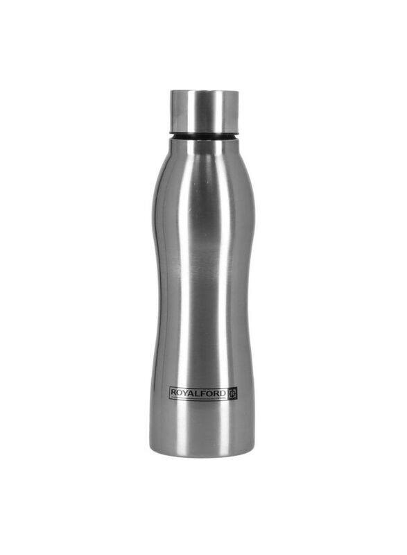 

Royalford 750ml Stainless Steel Vacuum Sports Water Bottle, Silver
