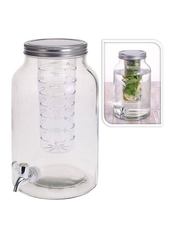 

Danube Home 4 Ltr Glass Beverage Dispenser, Clear