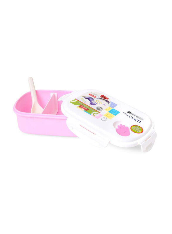 

Royalford Plastic Lunch Box, 950ml, Pink/White