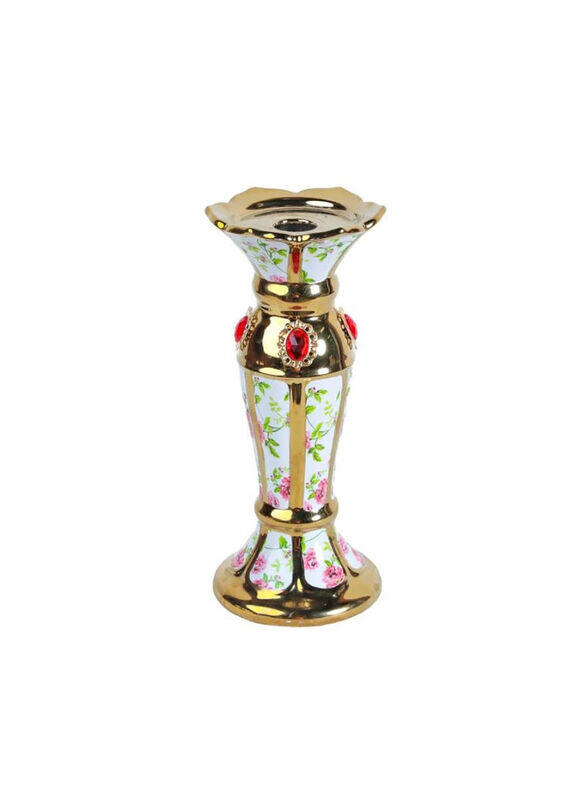 

Danube Home Jules Ceramic Candle Holder, Multicolour