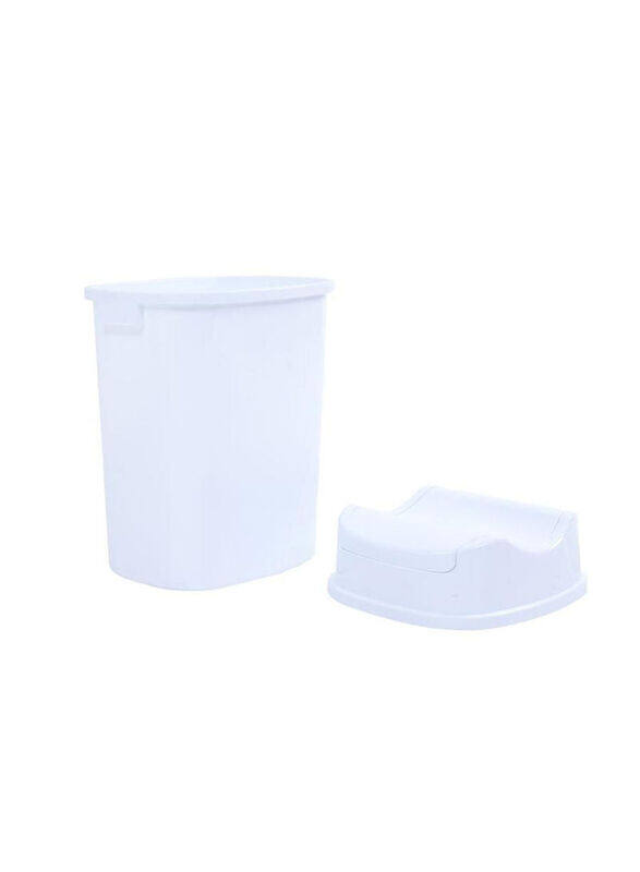 

Danube Home 35L Download Plastic Dustbin, White